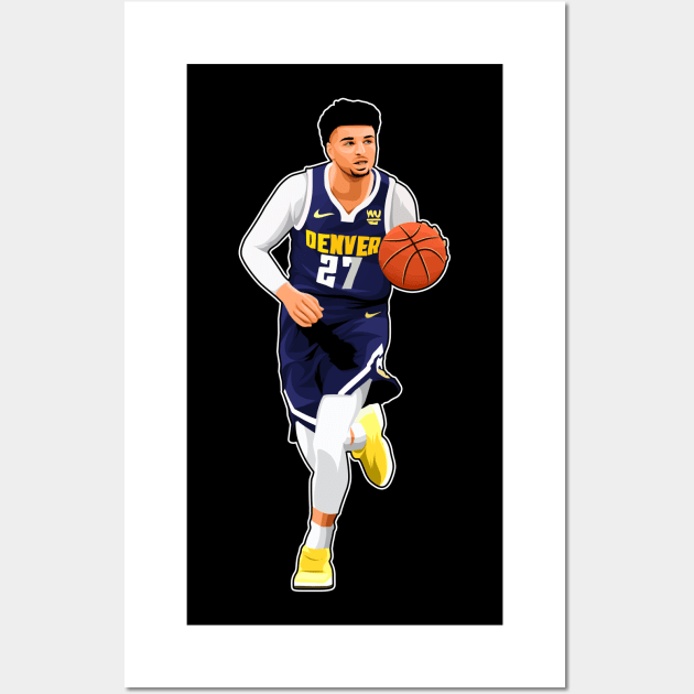 Jamal Murray #27 Handle The Ball Wall Art by GuardWall17